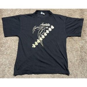 Australia Koala Bear T Shirt Mens Medium M Oz Gold Tag Sydney Black Aussie